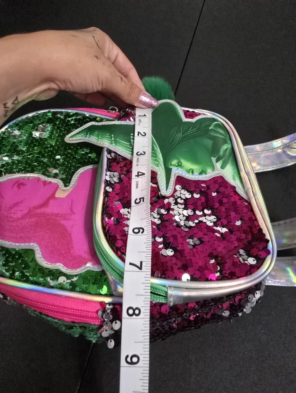 Kids Sequin Wicked Mini Backpack - Pink & Green